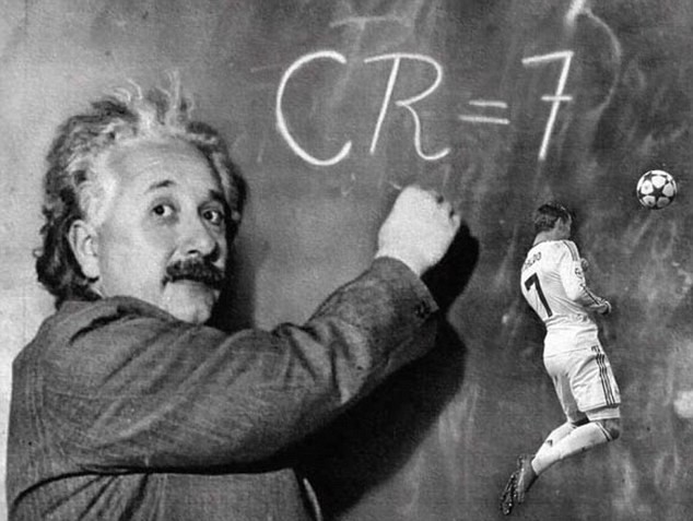 Nhà khoa học Albert Einstein đánh giá cao tài năng của CR7.